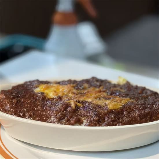 紅磡芝士免治牛肉焗飯 Cheese Minced Beef Baked Rice